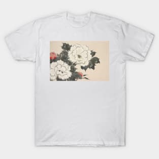 Flowers painting, japanese art, asian rose T-Shirt